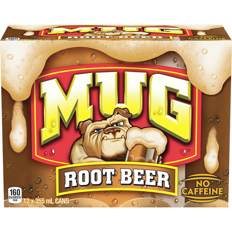 Mug Root Beer Soda, Pack of 12 12x355.0 ml