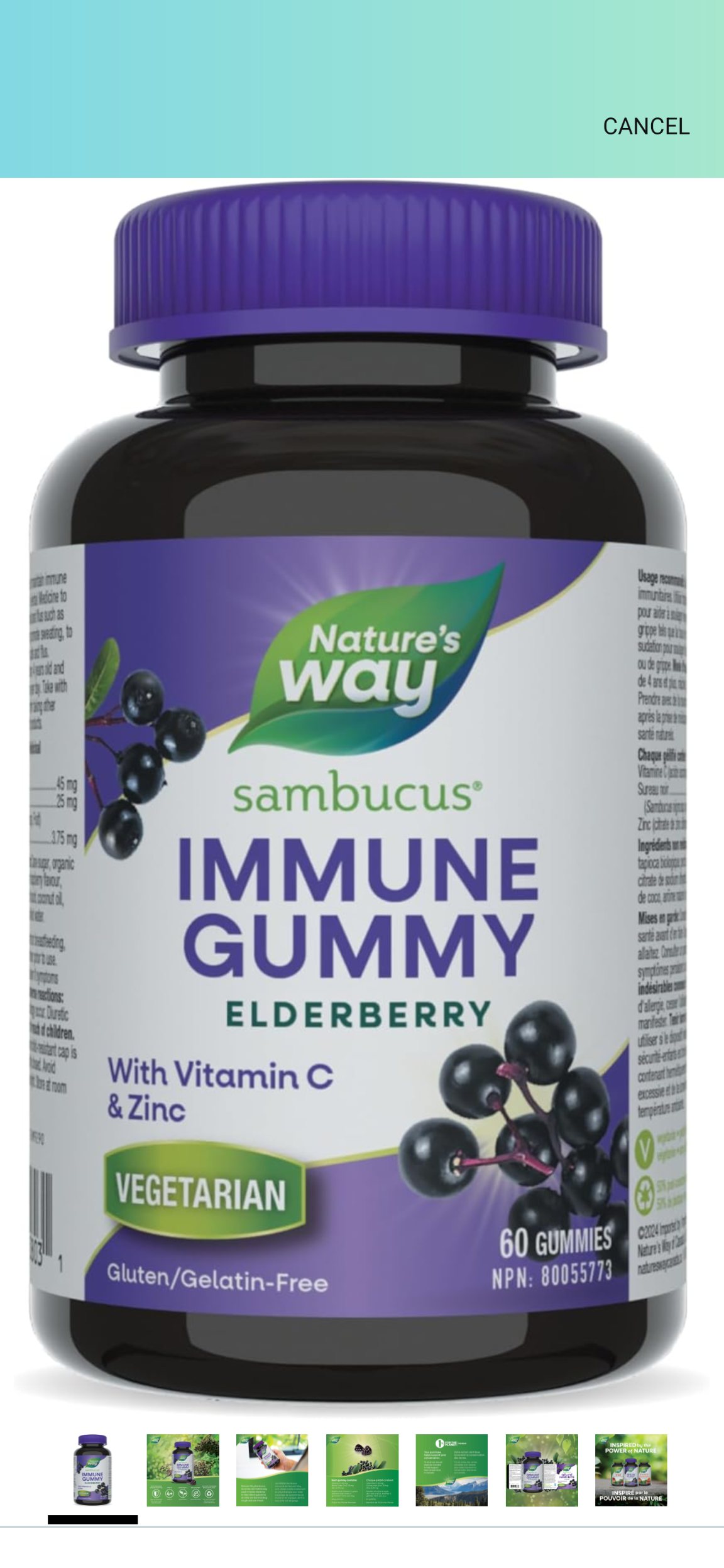 Nature's Way Sambucus Elderberry Gummies