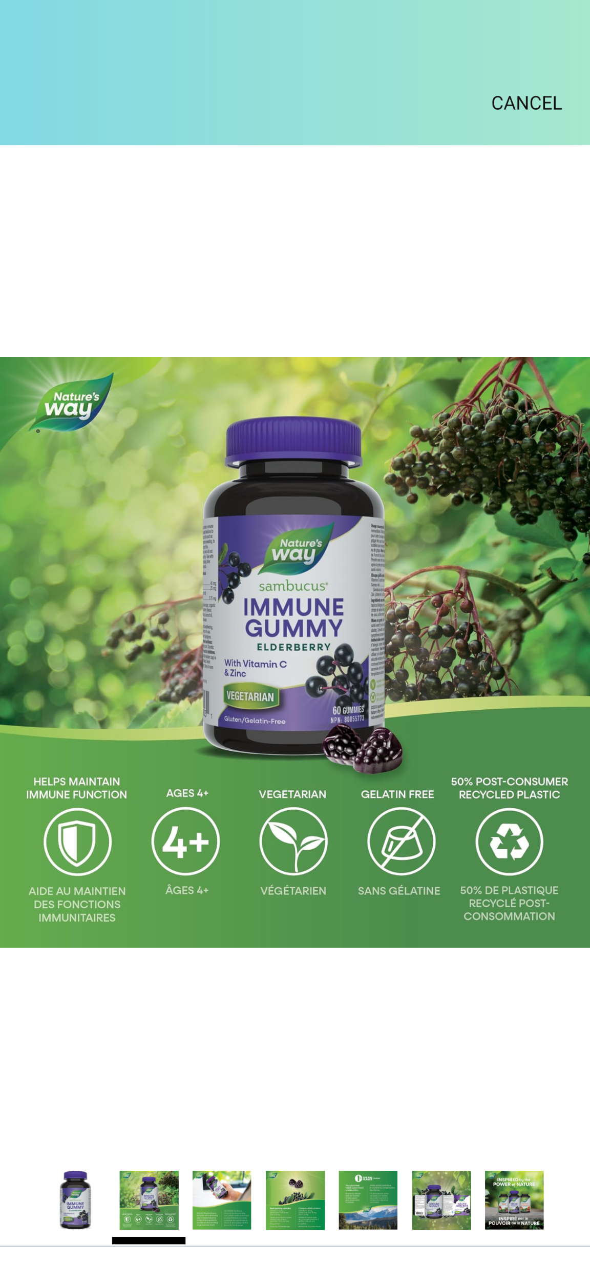 Nature's Way Sambucus Elderberry Gummies