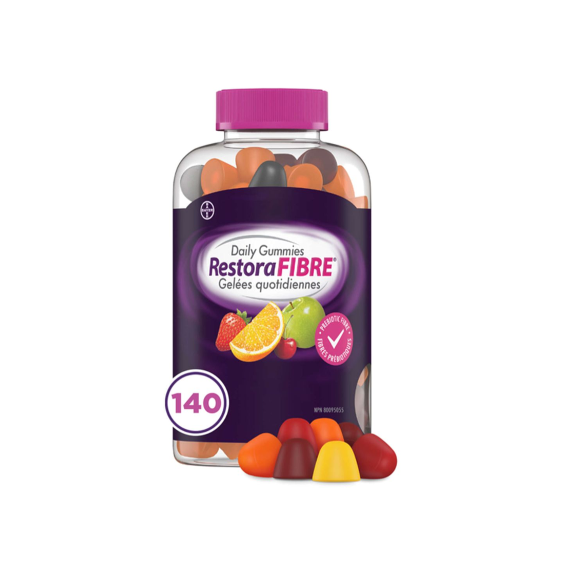 RestoraLAX RestoraFIBRE Daily Prebiotic Fibre Gummies - Fibre Supplements For Men And Women, Naturally Sourced Inulin, Promotes Regularity And supports Healthy Digestive system, Gentle Constipation Relief For Adults
140 Ct