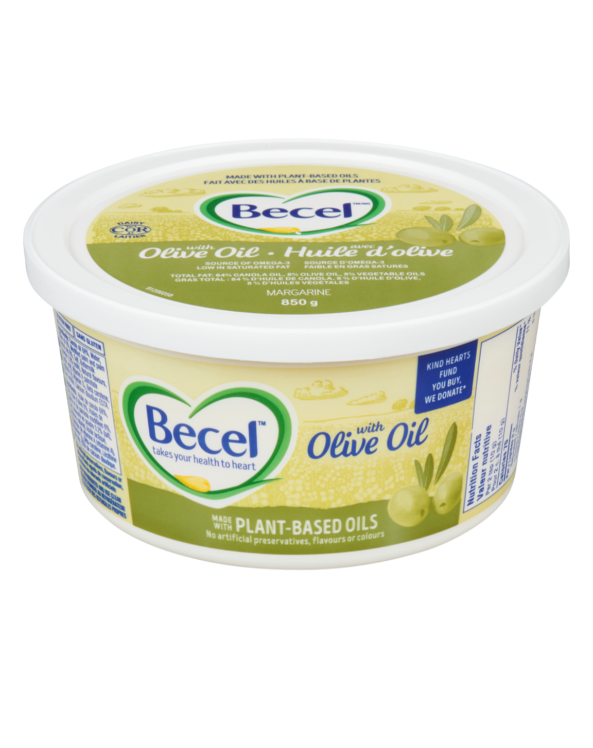 Becel olive oil margarine 850g