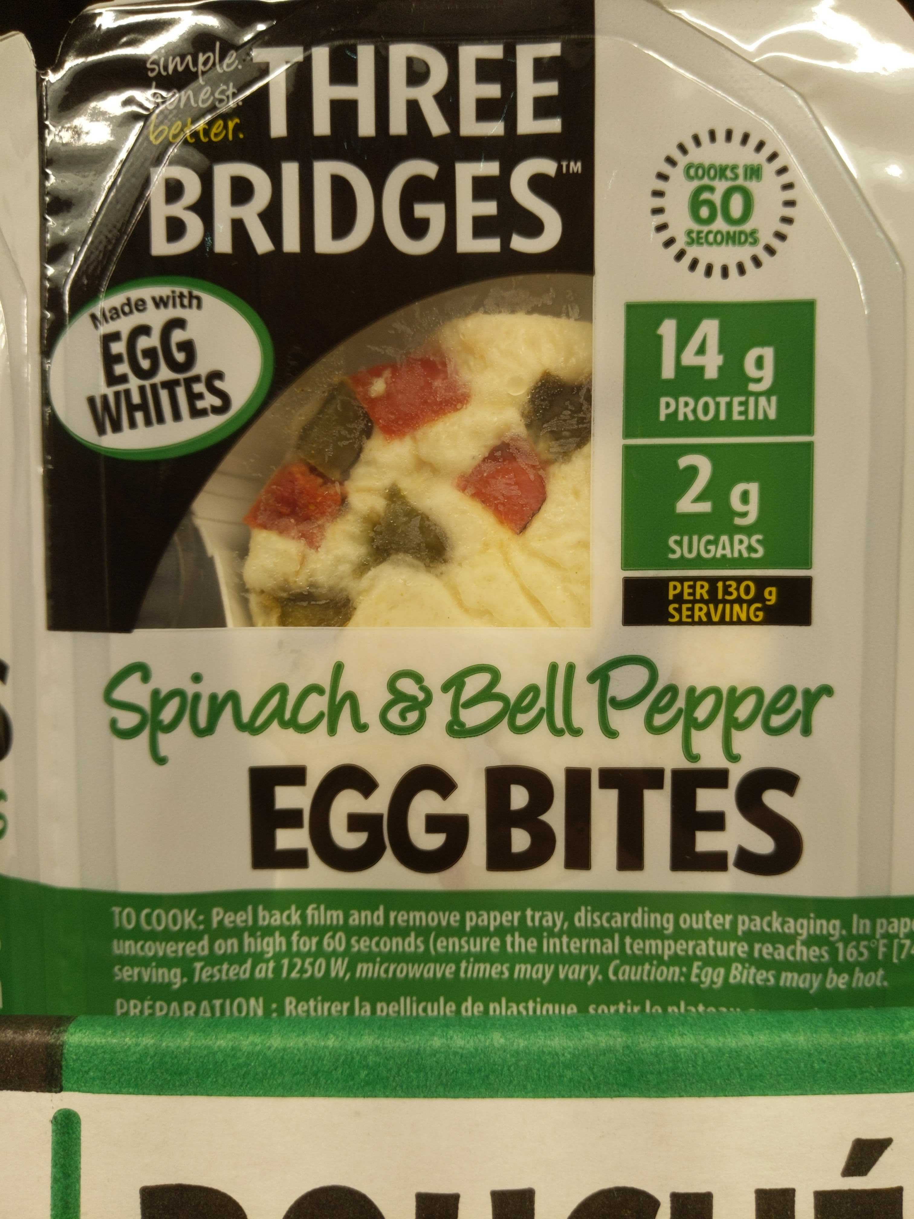 Three Bridges Spinach & Bell Pepper Egg Bites