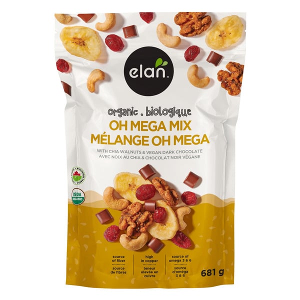 Elan Organic Oh Mega Mix Snack 681 g Organic Vegan Gluten Free