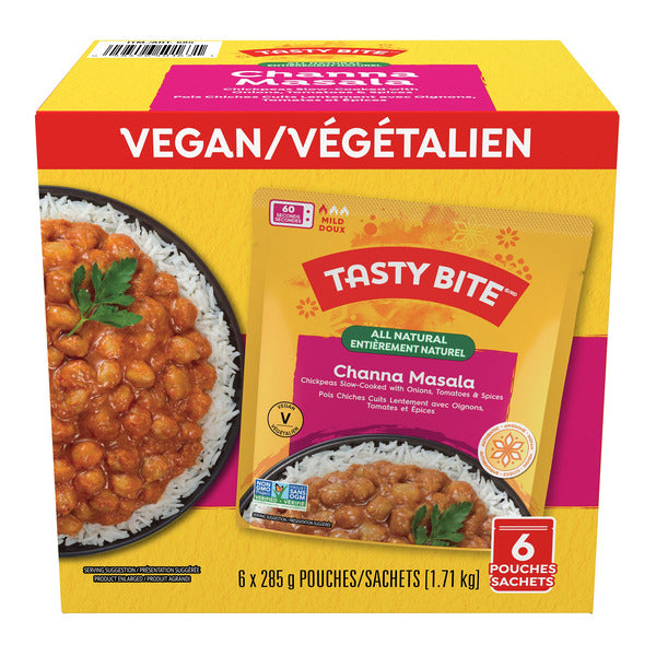 Tasty Bite Mild Vegan Channa Masala 6 x 285 g