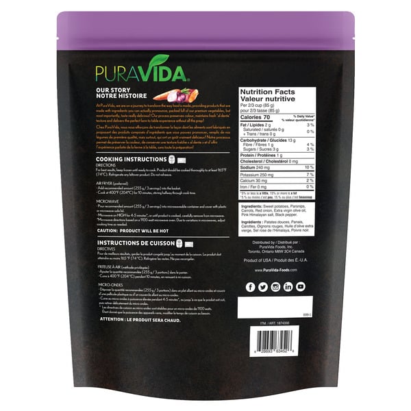 Puravida Fire Roasted Root Vegetables