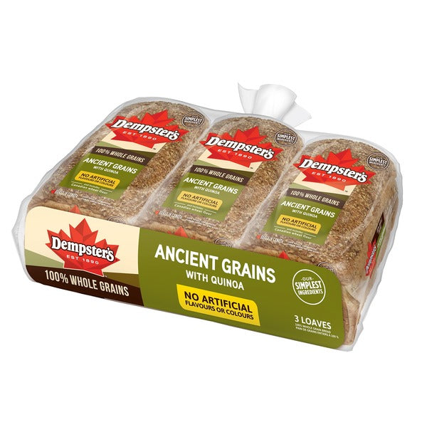 Dempster's 100% Ancient Whole Grains Slices With Quinoa Bread (3 Pk)