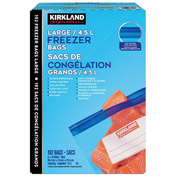 Kirkland Signature Large Freezer Bags