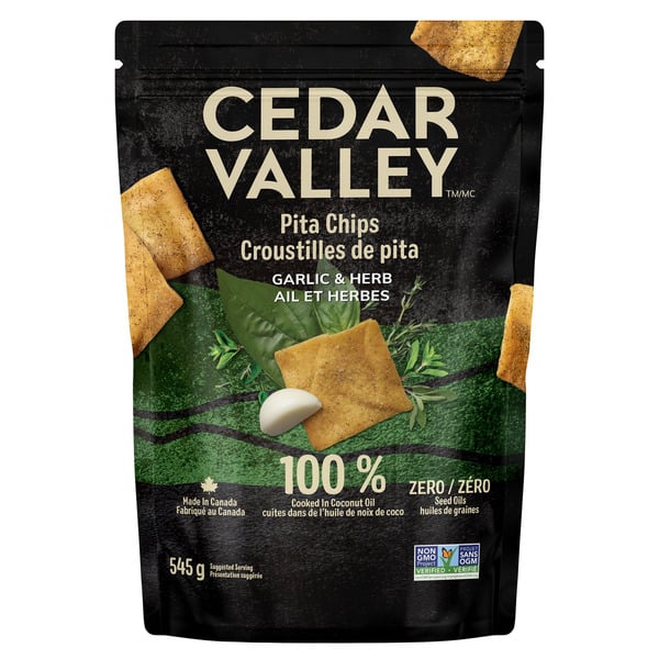 Cedar Valley Garlic & Herb Pita Chips