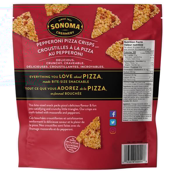 Sonoma Creamery Pepperoni Pizza Crisps