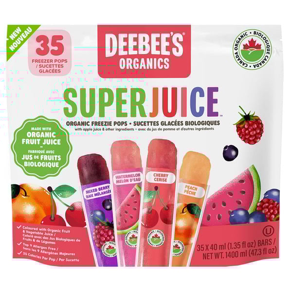 DeeBee’s Organics Super Juice Freezies