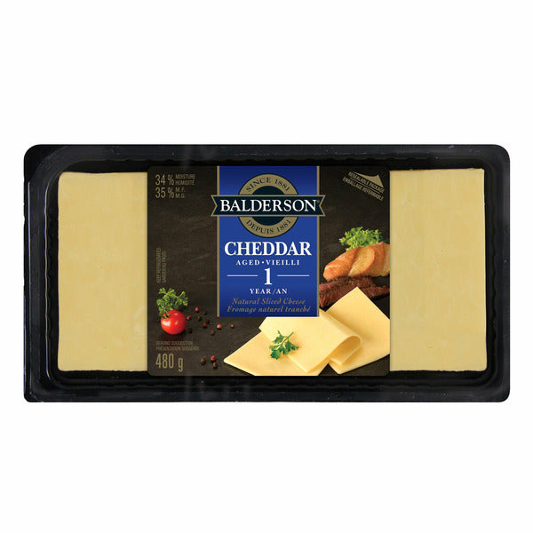 Balderson 1 Year Old Cheese Slices 480 g
