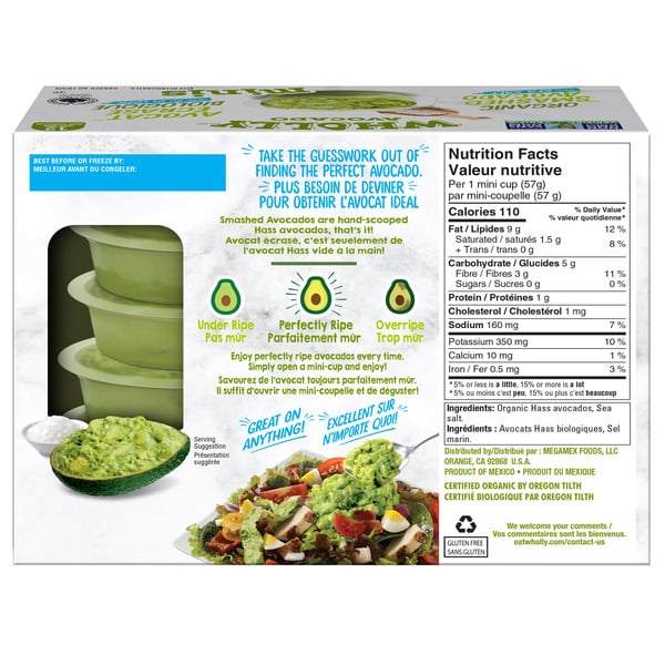 WHOLLY Organic Smashed Avocado 57 g • 12 x 57 g