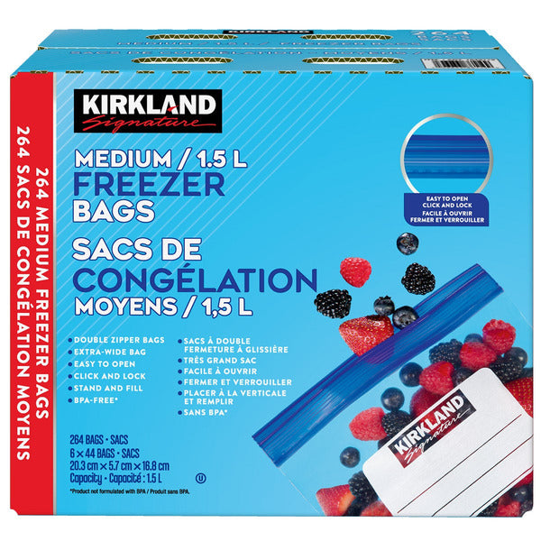 Kirkland Signature Medium Freezer Bags