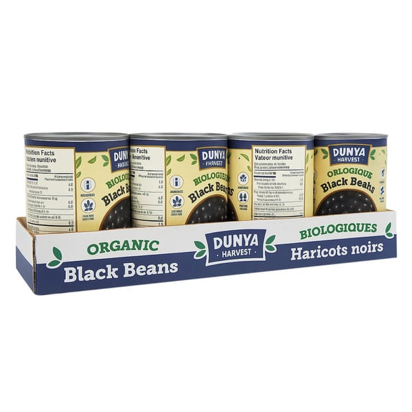 Dunya Harvest Organic Black Beans (8 x 540 ml)