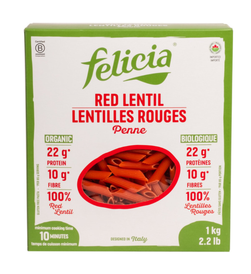 Red Lentil Pasta Gluten free