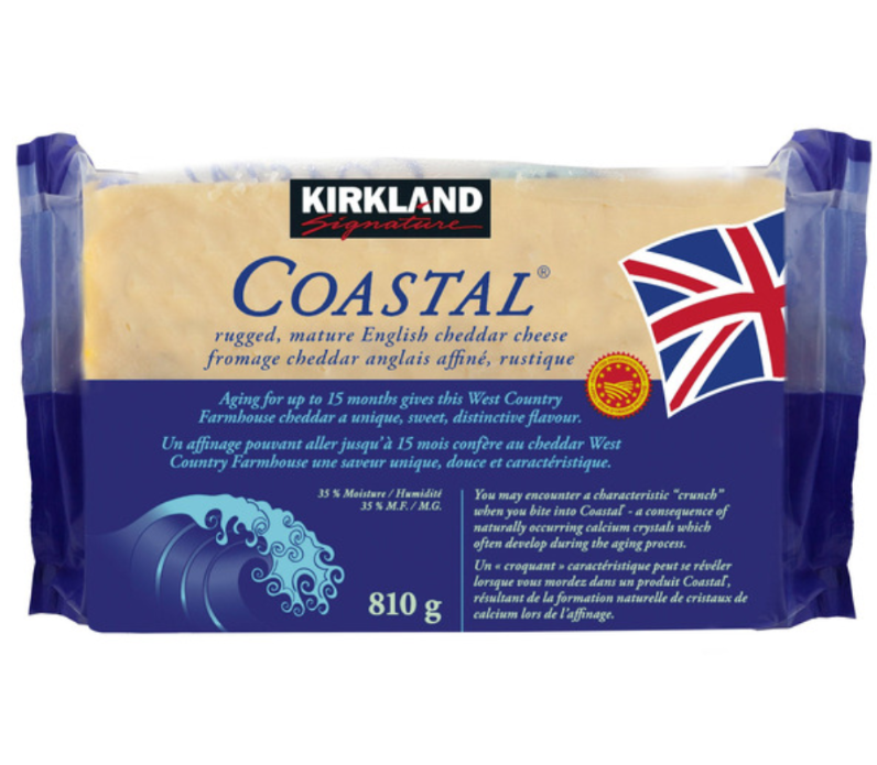 Kirkland Coastal Rugged Mature Cheddar Cheese 810G