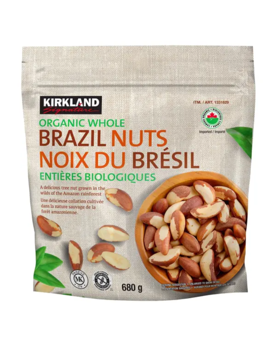 Kirkland Organic Whole Brazil Nuts