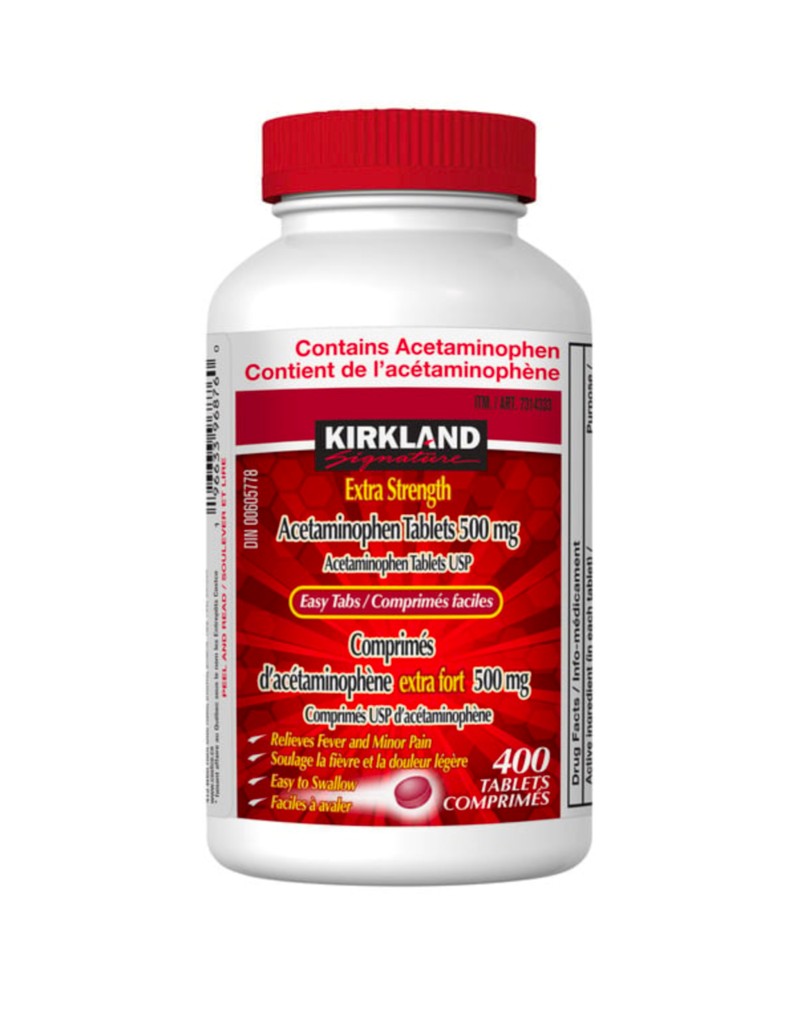 Kirkland extra strength acetaminophen 500 mg