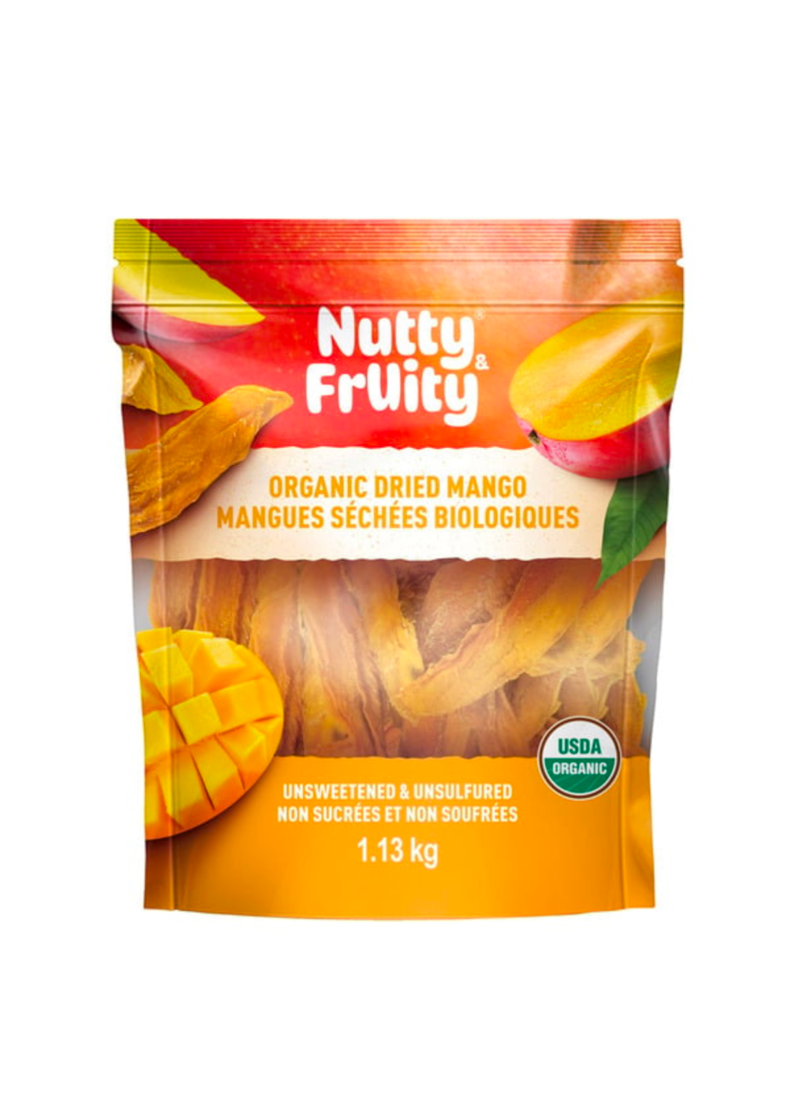 Nutty Fruity Organic Dried Mangoes. Unsweetened\Unsulfured