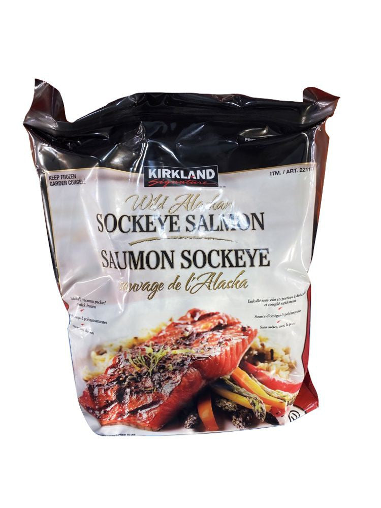 Kirkland Wild Alaskan Sockeye Salmon 1.36KG