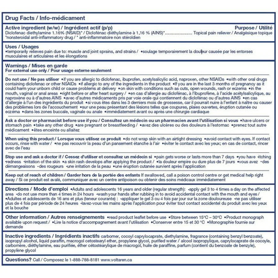 Voltaren Back & Muscle Topical Pain Relieving Gel