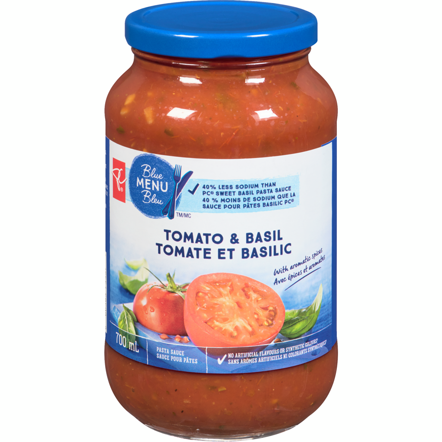 President's Choice Blue Menu Tomato & Basil Pasta Sauce