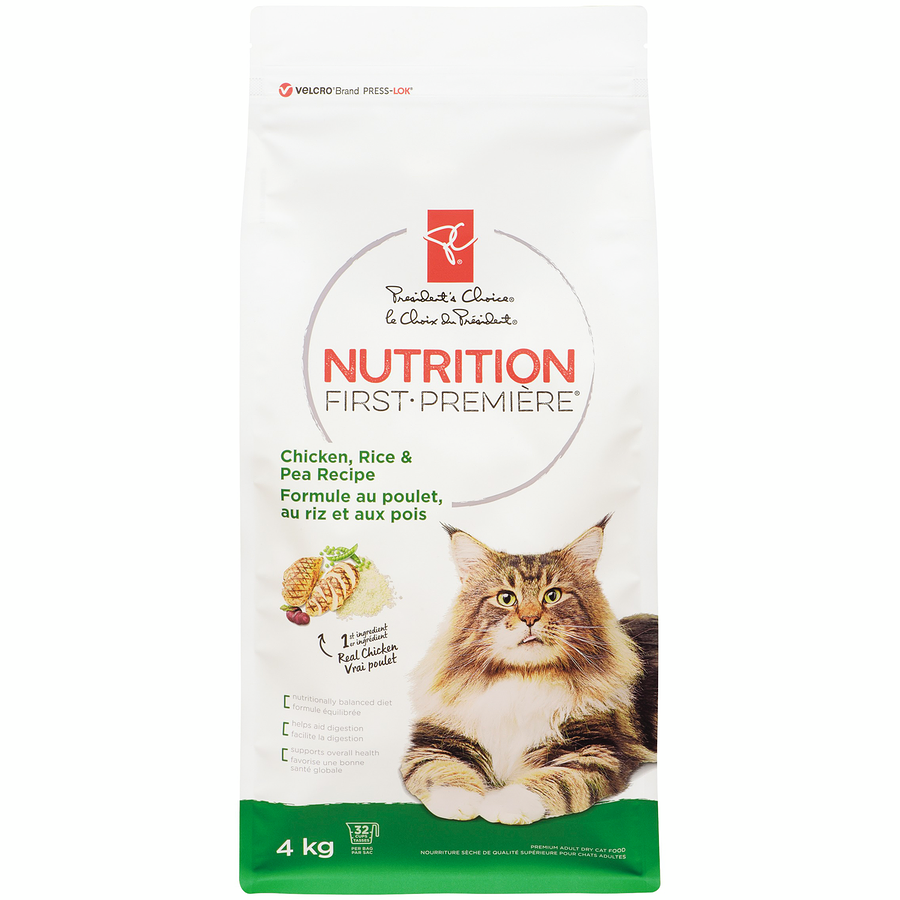 President's Choice Nutrition First Cat Food (Chicken, Rice & Pea 4kg)