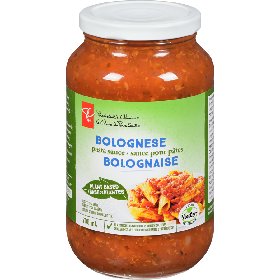 President's Choice Bolognese Pasta Sauce (Plant Based)