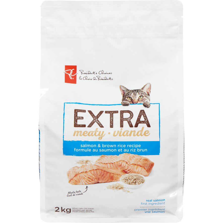 President's Choice Extra Meaty Salmon and Brown Rice Cat Food