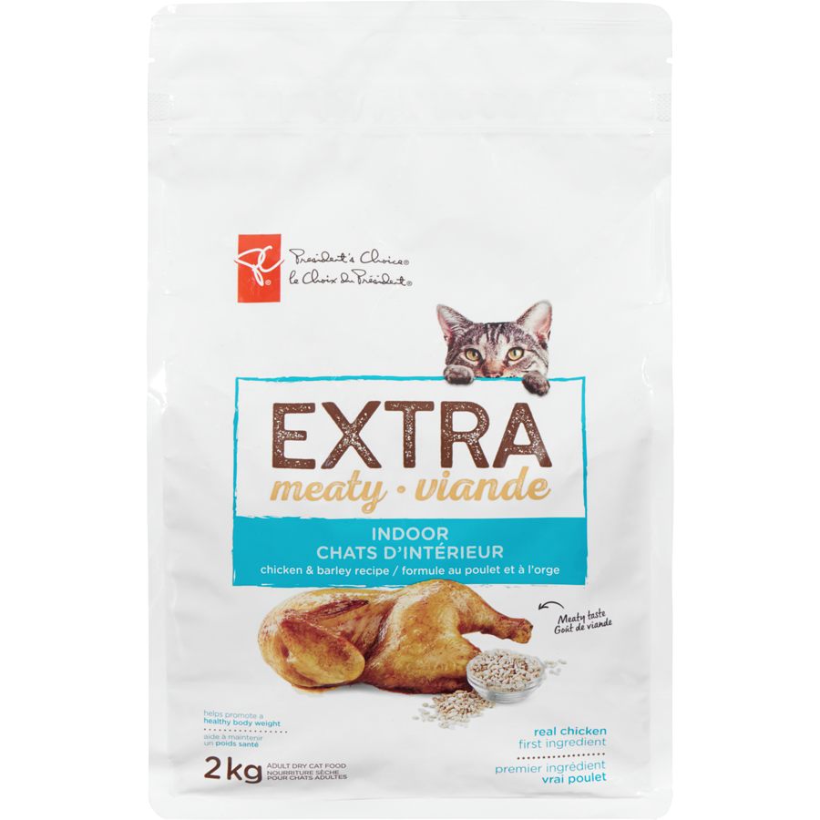 President's Choice Extra Meaty Indoor Cat Food (Chicken & Barley)