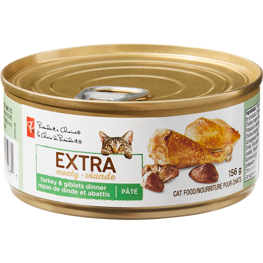 President's Choice Extra Meaty Cat Food (Turkey Giblets Dinner)