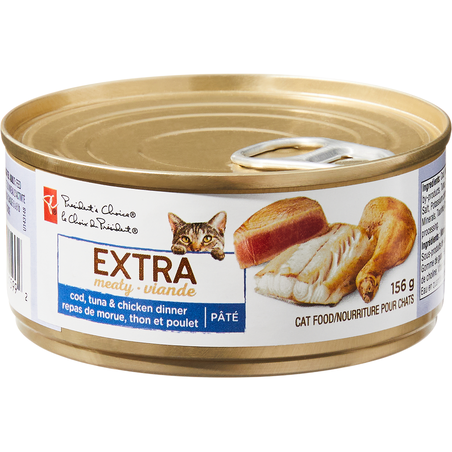 President's Choice Extra Meaty Cat Food (Cod, Tuna, and Chicken)