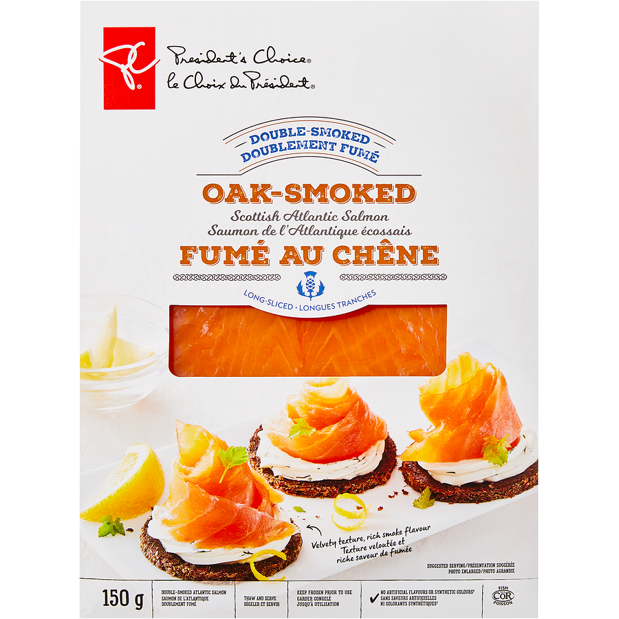 President's Choice Double Smoked Scottish Atlantic Salmon (Oak)