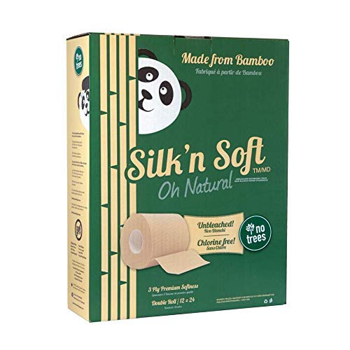Silk'n Soft Unbleached Bamboo Toilet Paper