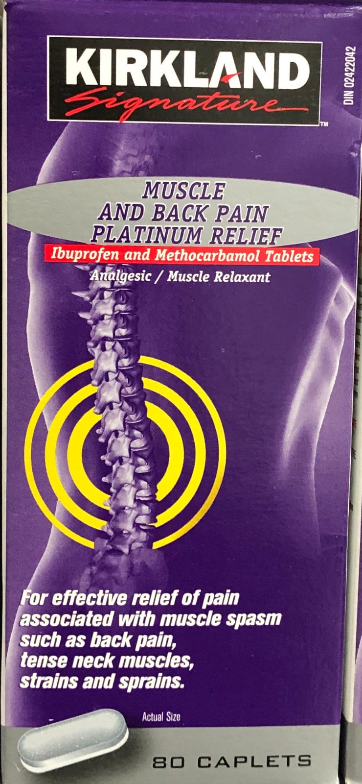 Kirkland Signature muscle and back pain platinum relief