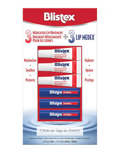 Blistex Medicated Lip Ointment and Lip Medex, 6-pack