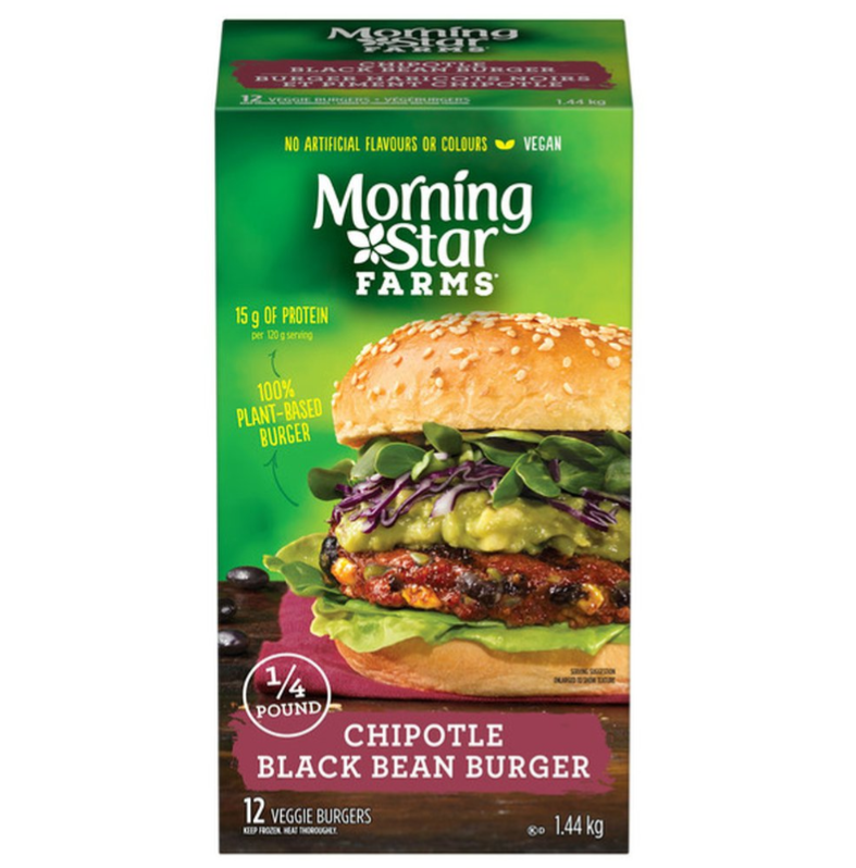 Morning Star Farms Spicy Black Bean Burger 12pk