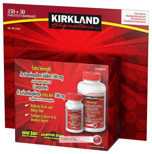 Kirkland Signature Acetaminophen 500 mg