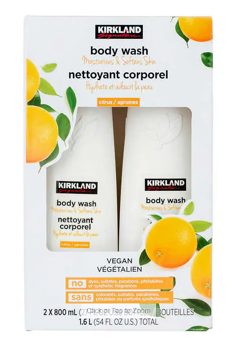 Kirkland Signature Natural Citrus Body Wash