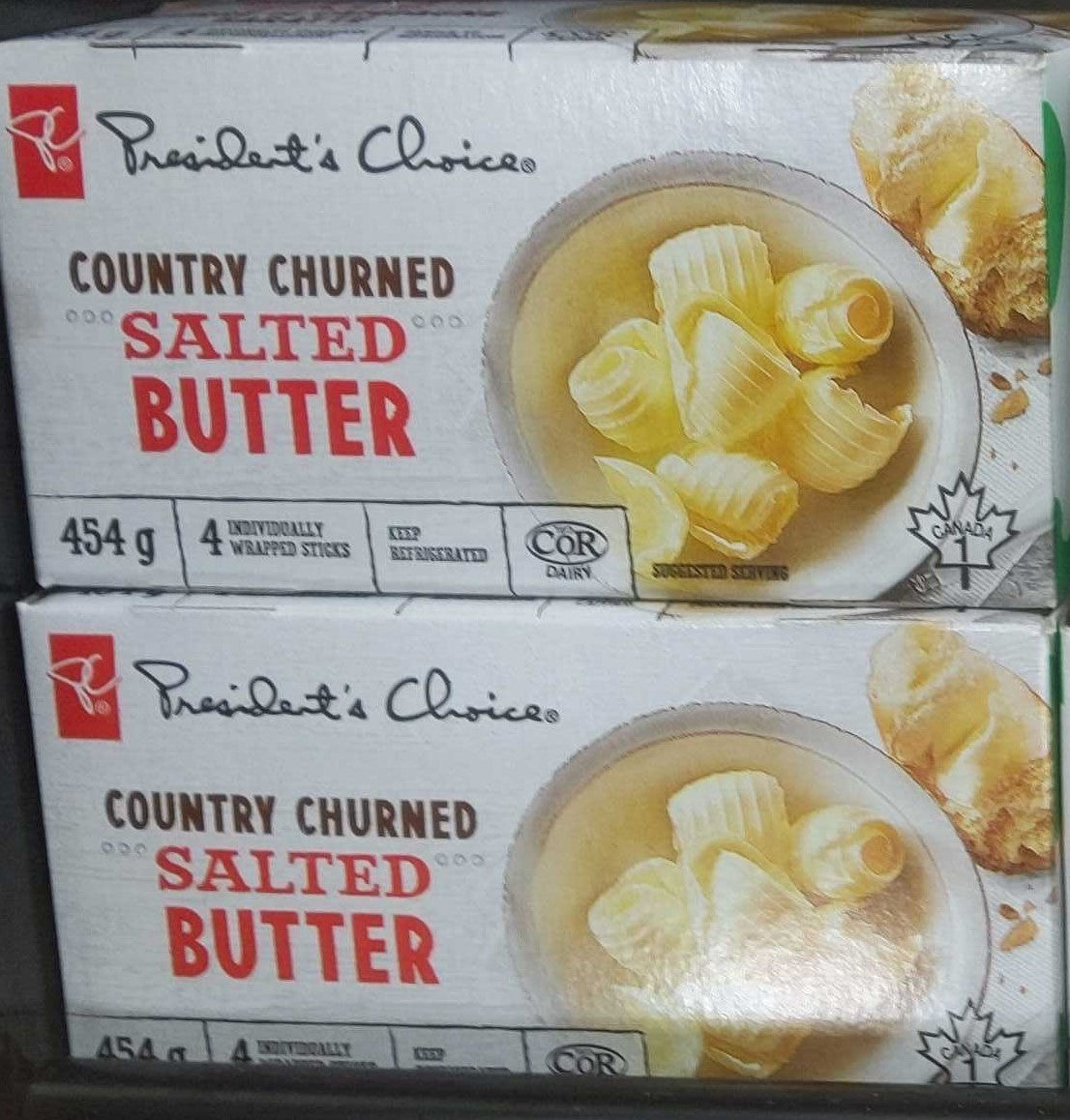 President's Choice Fresh Salted Butter Quarters
