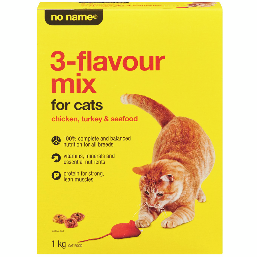 No Name 3 Flavour Mix Cat Food Chicken Turkey Seafood