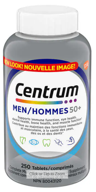 Centrum Complete Multivitamin & Mineral Supplement for Men 50+ Tablets