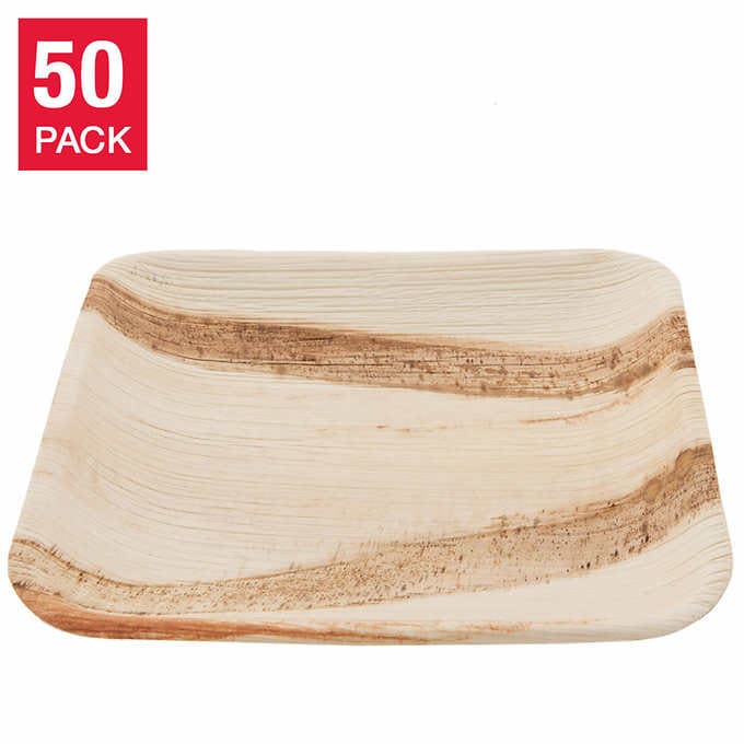 Ecodinnerware Square Biodegradable Disposable Eco-friendly Palm Leaf Plates