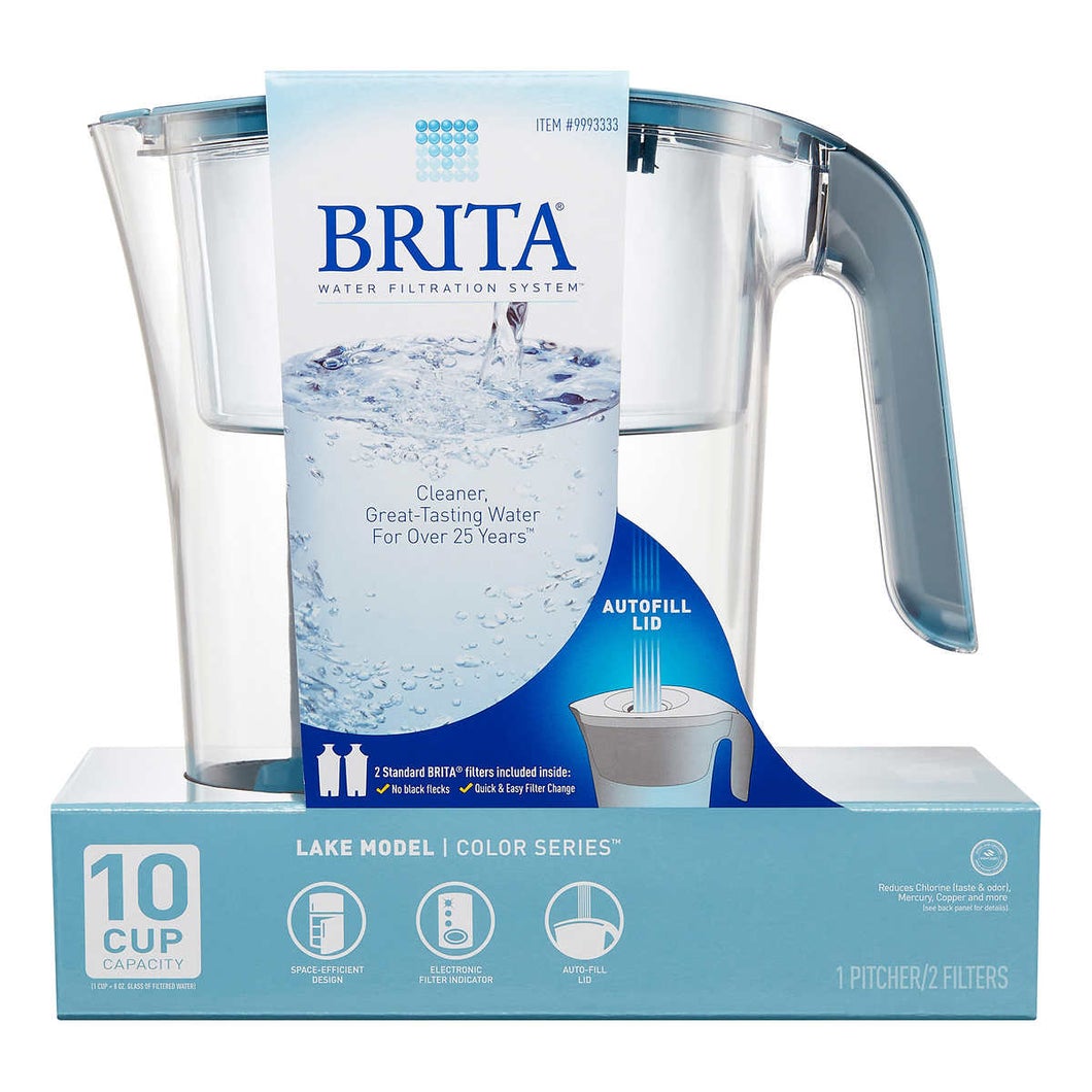 Brita Lake Pitcher with 2 Filters