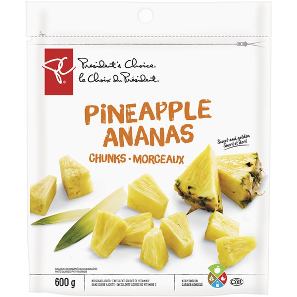 Presidents Choice Frozen Pineapple Chunks