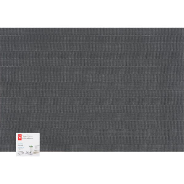 Presidents Choice Black Stripe Vinyl Placemat