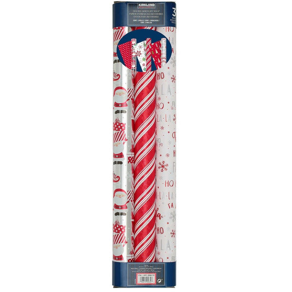 Kirkland Signature Christmas Wrapping Paper - 3 Rolls