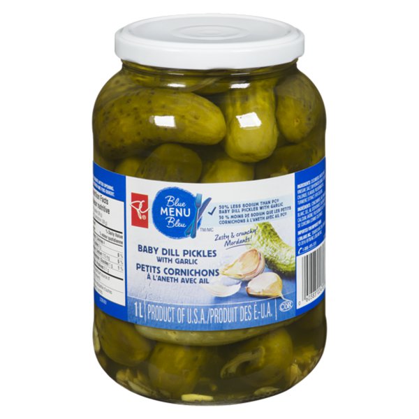 Presidents Choice Bm 50% Sodium Baby Dills