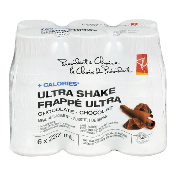 Presidents Choice Chocolate Plus Ultra Protein Shake