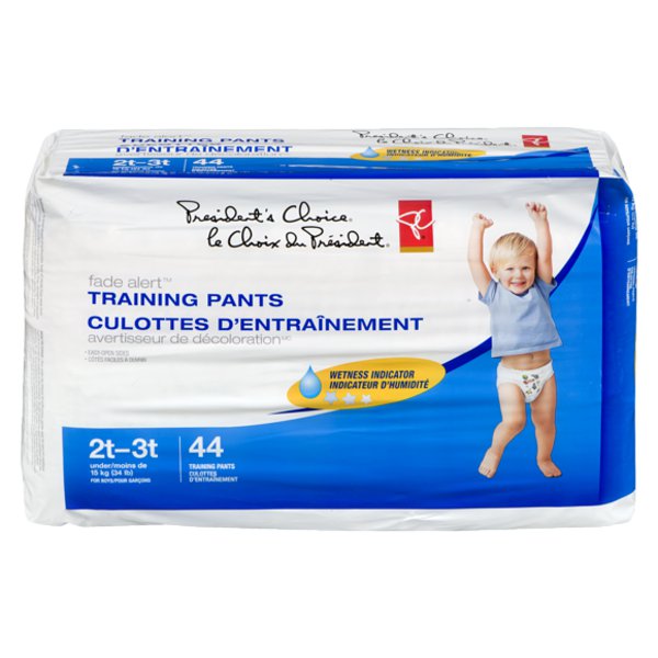 Presidents Choice Size 2T & 3T Fade Alert Training Pants